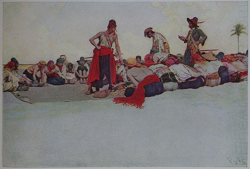 Howard Pyle So the Treasure was Divided china oil painting image